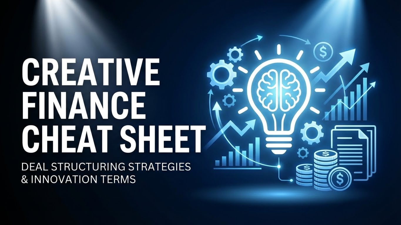 Creative Finance Cheat Sheet
