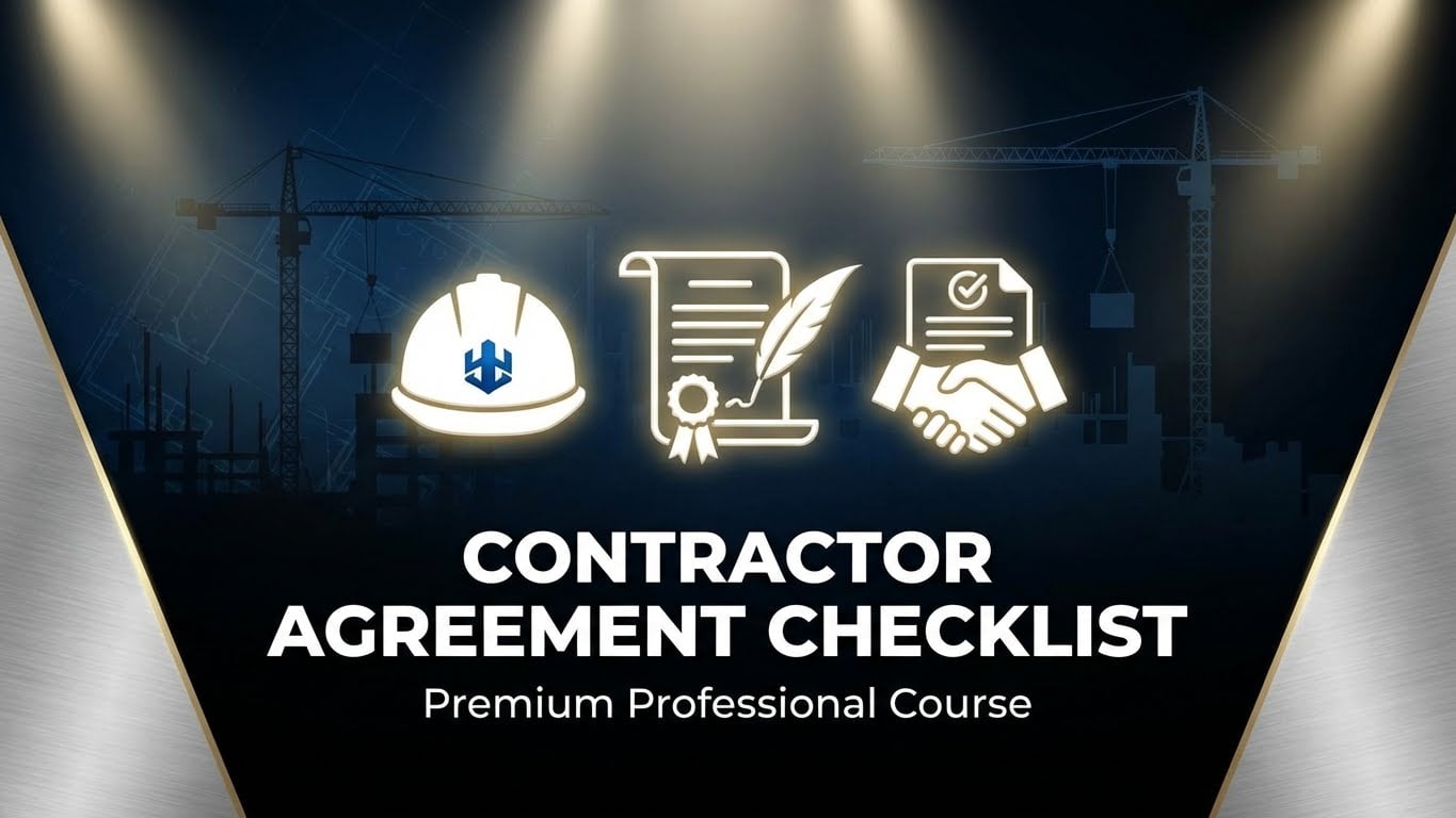 Contractor Agreement Checklist